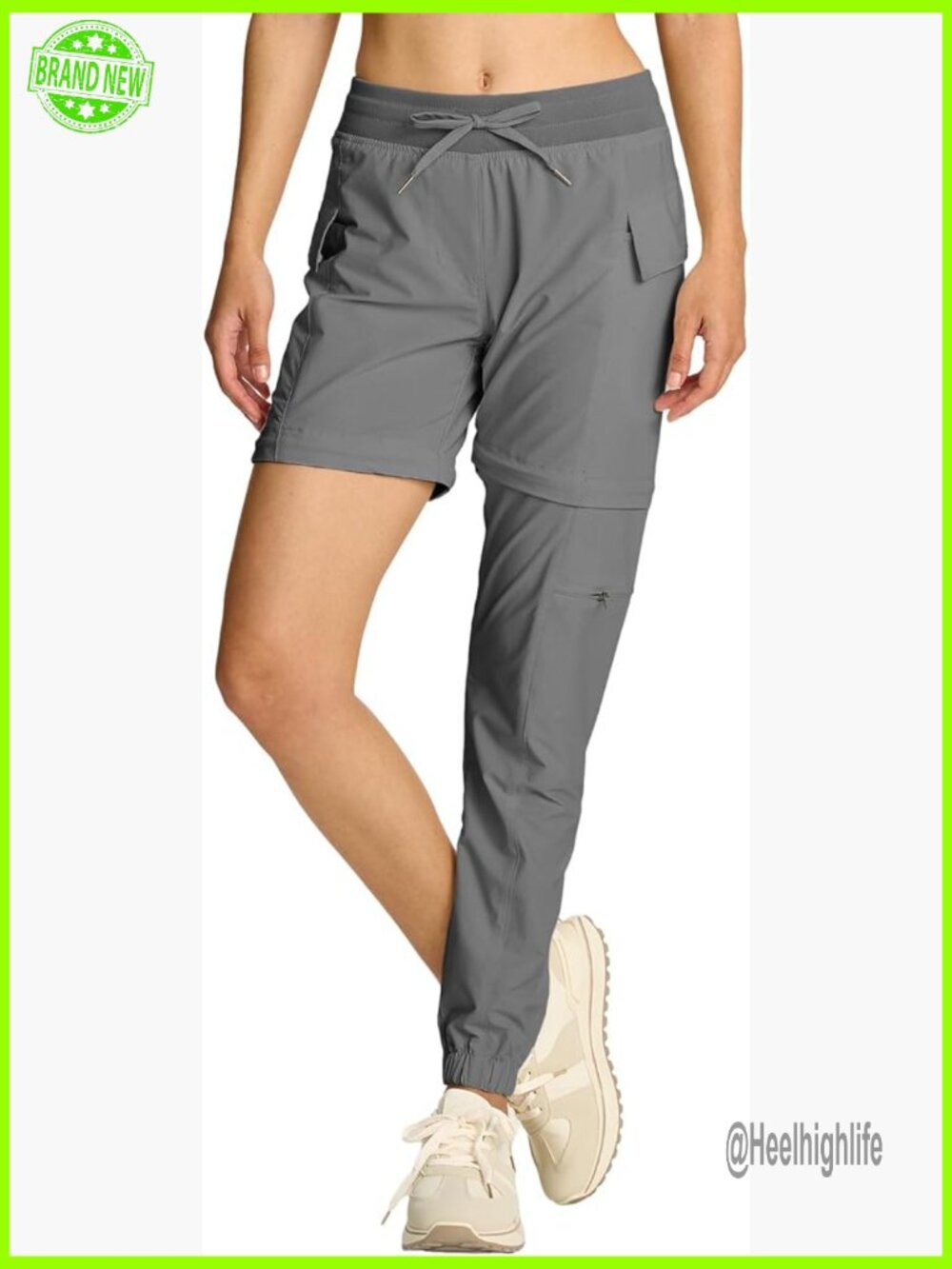 Convertible Hiking Pants Quick Dry Lightweight Zip-Off Cargo Joggers